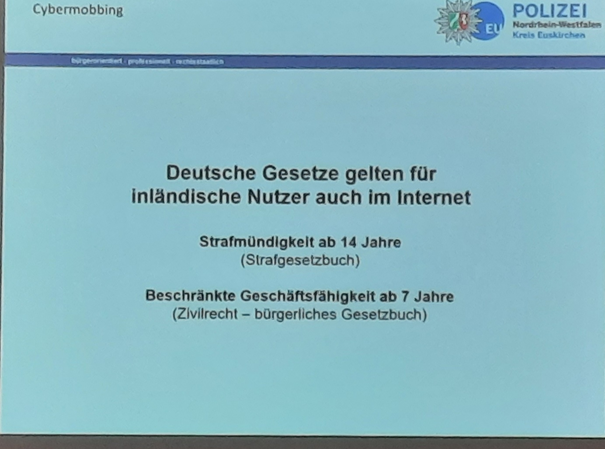 Medienprävention an der Gesamtschule Eifel